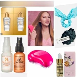 Gison, Bumble bumble, Kerastase,  Scrunchies, Tangle Teezer hairbrush